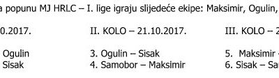 Naši juniori započinju kvalifikacije za 1.juniorsku ligu Centar 14.10.2017 u Sam